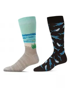 Мужские носки Crew Lake Life Assortment, пара из 2 штук MeMoi, мультиколор