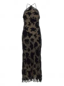 Миди-платье Harlan с кружевом и эффектом "деворе" Rixo, черный