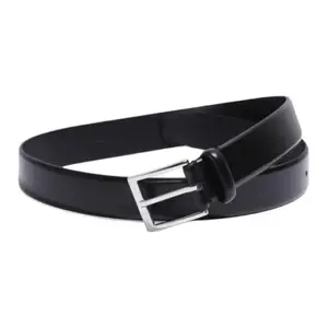 HUGO BOSS Кожаный ремень унисекс черный 5 см, Black