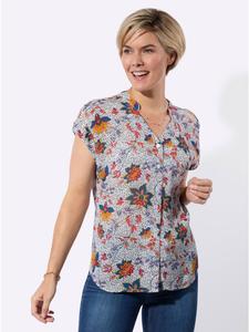 Блузка с короткими рукавами в белом цвете с клубничным принтом WITT WEIDEN