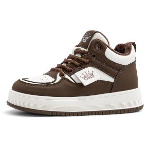 OMS Женские скейтерские кроссовки низкие черно-коричневые коричневые, цвет Brown