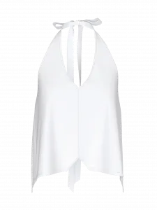 Топ Victoria's Secret Beachwear Linen Halter, белый