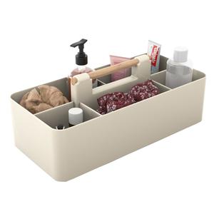 Intirilife, Органайзер для макияжа, Коробка для хранения косметической косметики с 5 отделениями для хранения косметики, Хаки