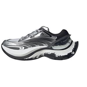 Низкие повседневные кроссовки FOS XLG с противоскользящим покрытием, унисекс, черно-серые Adidas, Black Gray