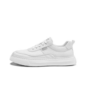 SEPTWOLVES Кроссовки для скейтбординга мужские с защитой от истирания, дышащие, низкие, белые (стандартный размер кожаной обуви), цвет White (Standard Leather Shoe Size)