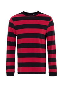 Лонгслив из полосатого трикотажа KING KEROSIN, красный