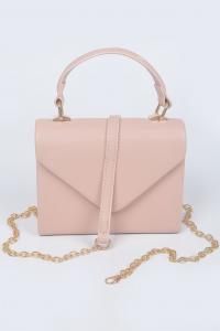 Искусственная кожа Клатч с простой ручкой FASHNZFAB, розовый