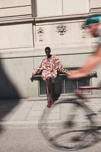 Платье оверсайз с завязками H&M, бежевый