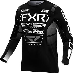 Мотокроссовая майка FXR podium 2025, Black/White