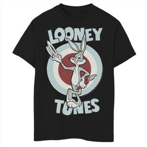 Футболка с графическим рисунком в стиле ретро для мальчиков 8–20 лет Looney Tunes Bugs Bunny Bugsy Licensed Character