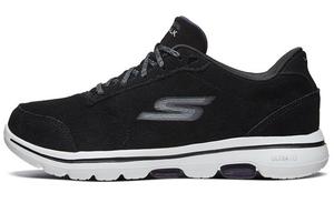 Кроссовки для бега Go Walk 5 женские с низким верхом, черные/фиолетовые Skechers