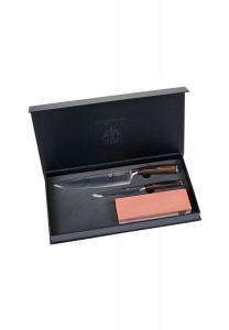 Набор дамасских ножей PAKKAWOOD Gräwe, natur