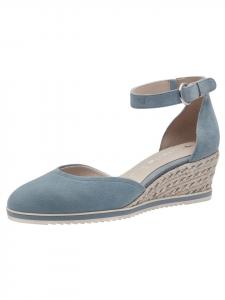 Туфли-лодочки на танкетке в СВЕТЛО-СИНЕМ ЦВЕТЕ Tamaris