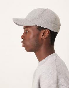 Фетровая бейсболка серого цвета Asos Design