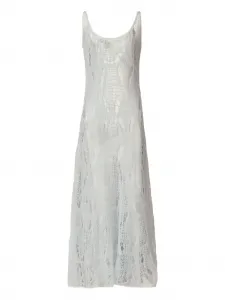 Вязаное платье макси Fabiana Filippi, синий