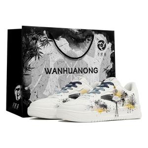 ANTA Комфортные, износостойкие, нескользящие, амортизирующие, низкие, кроссовки унисекс, черные, белые, желтые