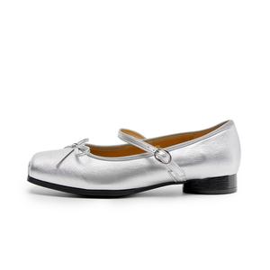 Туфли Мэри Джейн на массивном каблуке Women's WESTLINK, серебряный