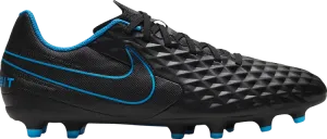 Бутсы Nike Tiempo Legend 8 Club FG MG 'Black Light Photo Blue', черный