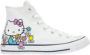 Кроссовки Converse Hello Kitty x Chuck Taylor All Star High Flowers, белый