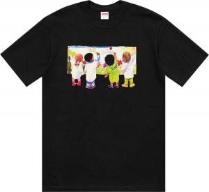 Футболка Supreme Kids Tee 'Black', черный