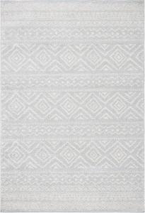 Ковер SAFAVIEH, 61 x 153 см, Tulum Collection, Light Grey & Ivory, марокканский богемный дизайн distressed, без линьки и простой в уходе, идеален для помещений с высокой проходимостью: прихожая, гостиная, спальня (TUL267F)