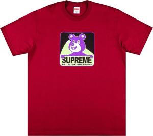 Футболка Supreme Bear Tee 'Cardinal', красный