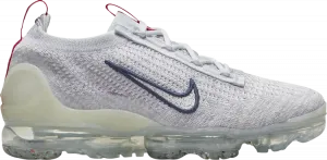 Кроссовки Nike Wmns Air Vapormax 2021 Flyknit 'Photon Dust Midnight Navy', белый