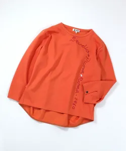 Пуловер с боковой заправкой Studio Picone, цвет Orange(030)