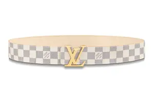 Женский ремень Louis Vuitton, синий/бежевый