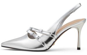 CHARLES&KEITH Маленькие Ck One Strap Sandals 8cm женские silver