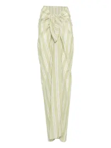 Макси-юбка-парео с омбре и полосками Lomas Faithfull The Brand, зеленый