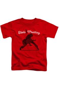 Футболка с принтом Elvis Presley детская с коротким рукавом Gildan, красный