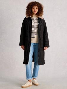 Нолан удлиненное стеганое пальто White Stuff