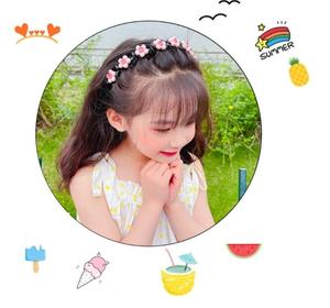 Повязка на голову с заколками - морковка Hedo