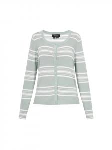 Usha BLACK LABEL Женский кардиган цвета шалфея и кремового оттенка