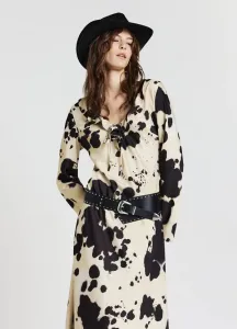 Платье в стиле фэнтези с оборками Calliope, Var Bianco Panna