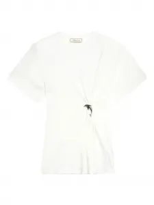 Футболка с дельфинами Blumarine, белый