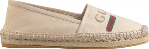 Кроссовки Gucci Wmns Logo Canvas Espadrilles Off White, белый