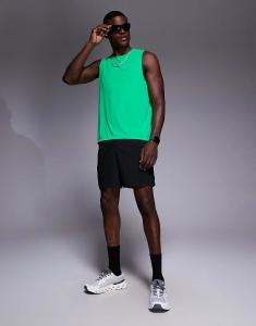 Майка для бега из нейлоновой сетки 4505, быстросохнущий, неоново-зеленого цвета