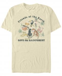 Мужская футболка с круглым вырезом с короткими рукавами save the rainforest Fifth Sun