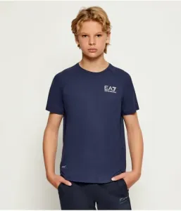 Футболка regular fit Ea7, темно-синий