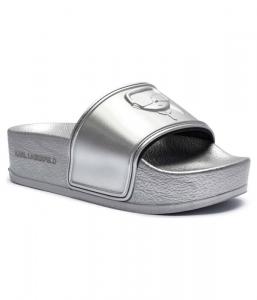 Тапочки Condo maxi Karl Lagerfeld, серебряный