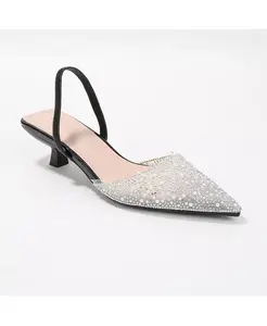 Туфли Mara Slingback с жемчугом и стразами Berness, черный
