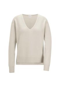 Кашемировый свитер с V-образным вырезом Madeleine, белый