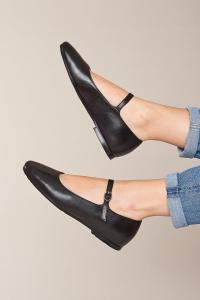 Балетки Piper с квадратным носком Moshulu, черный