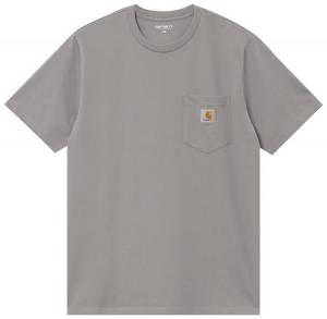 Футболка Carhartt WIP с коротким рукавом и карманом, модель «Yosemite», серый