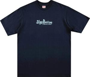 Футболка Supreme Stay Positive Tee 'Navy', синий