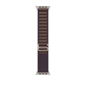 Ремешок Apple Alpine Loop Indigo, 49 мм, Large, Natural Titanium Finish