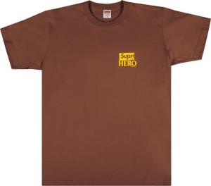Футболка Supreme x ANTIHERO Dog Tee 'Brown', коричневый
