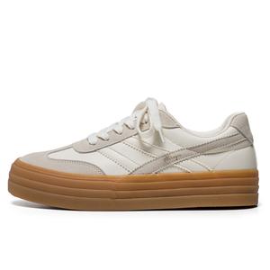 Huanqiu Мужские низкие скейтборд-кроссовки бежевого цвета, увеличивающие рост, износостойкие, легкие, дышащие, с противоскользящим покрытием